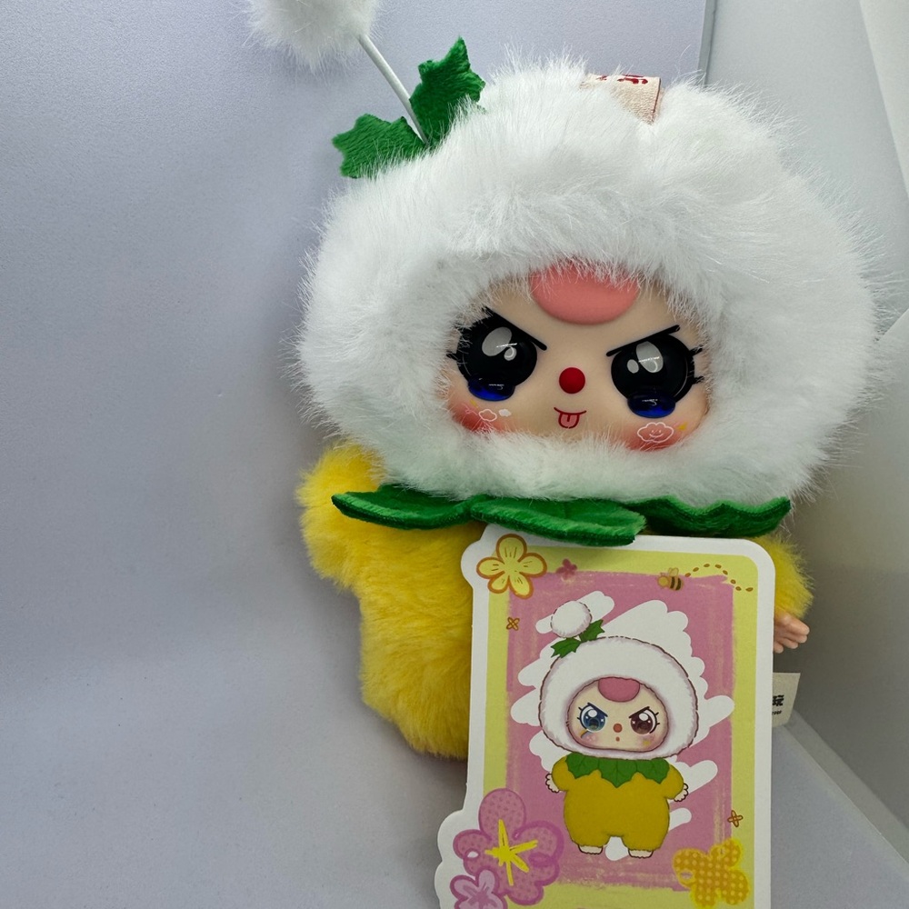 Baby Three Where is Spring with Special Eyes Cute Plush Key Holder with Card